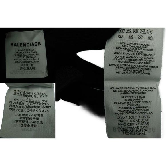 Balenciaga Logo Baseball Cap Black - Picture 9 of 10